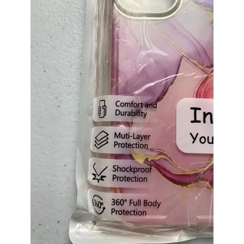 Inspire Pink Purple Blue Abstract iPhone 13 (2021) Phone Case New in Package